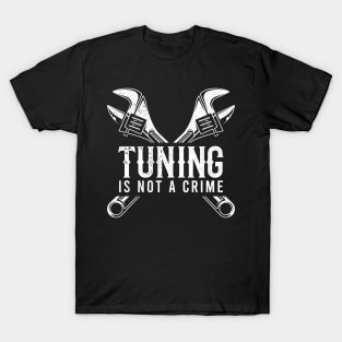 Tuning Is Not A Crime Tuning Christmas Gift T-Shirt